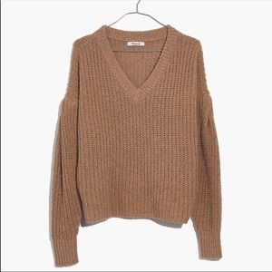 Madewell Pleat Sleeve Pullover Sweater